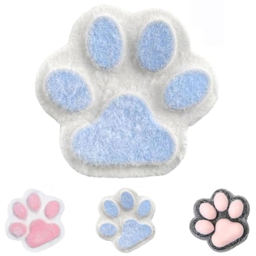 Katzenpfoten Squishy Groß, Handmade Squishy Big Cat Paw Silicone Squishy Toys for Stress Relief, Squishy Cat Paw Anti Stress Spielzeug, Squishy Katzenpfoten Riesig (Blau) von Yestree