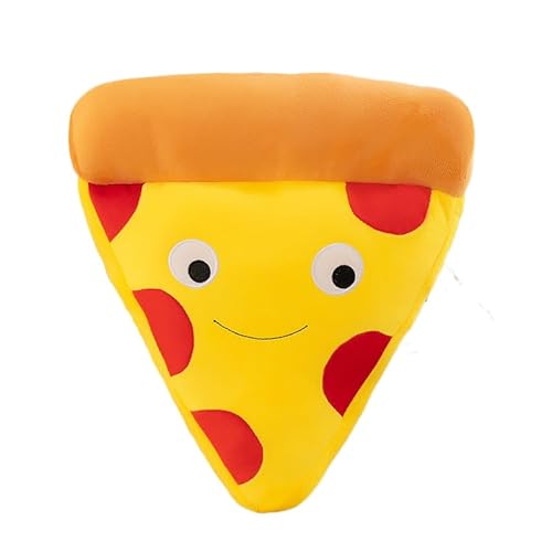 Yestree 40cm Plüschpuppe, Cartoon Simulation Pizza Pommes Frites Design Sofa Kissen Gefüllte Plüschpuppe，Hamburger-Kissen,Pizza-Kissen Heimdekoration (Pizza) von Yestree