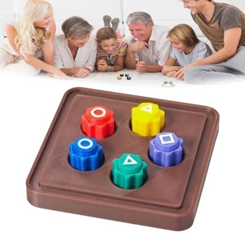 Yezelend Gonggi Traditionelles Koreanisches Spielspiel Gonggi Jack Jack Stein-Kieselstein-Set,Gonggi Jack Stone Pebbles Set(5pcs+Base) von Yezelend