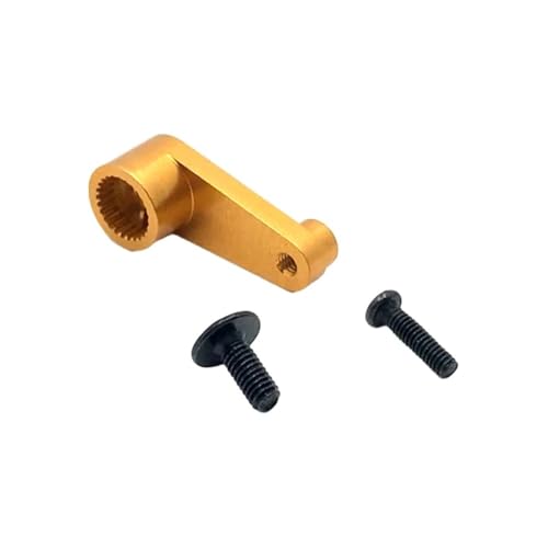 YhfAbd Metall Upgrade Retrofit 28T Servo Horn Arm Ersatz Teile for 144010 144001 144002 124016 124017 124018 RC Ersatzteile(Gold) von YhfAbd