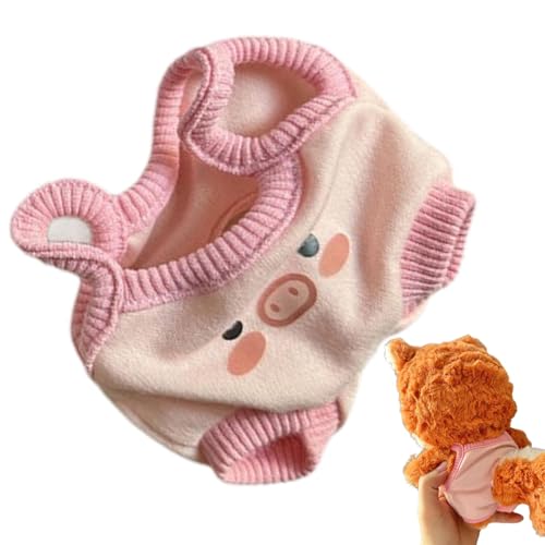 Yhsioaklo Bekleidungskostüme für kleine Puppen, dekoratives Schweinefleisch-Kleidungsset für Puppen – buntes Ankleidezubehör zum Anziehen, Puppenkleidungszubehör aus von Yhsioaklo