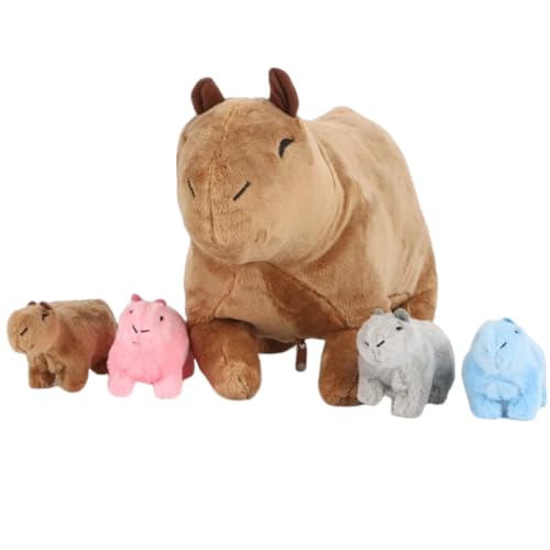 Yhsioaklo Capybara Plüschtier, Capybara Plüschpuppe Capybara – Capybara Plüsch | Capybara Plüschtier Cartoon weich Capybara Plüsch für Schlafzimmer Wohnzimmer Esszimmer Sofa von Yhsioaklo