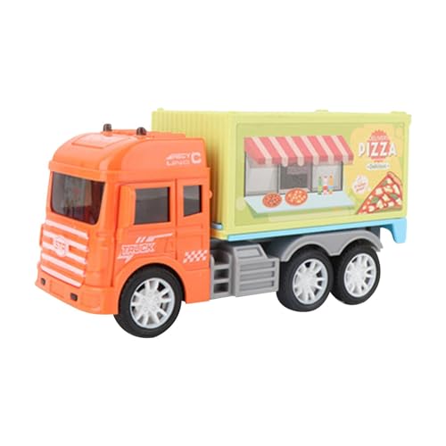 Yhsioaklo Eiswagen Auto - Eiswagen für Kinder - Eiscreme-Spielzeug mit einem niedlichen Cartoon-Graffiti-Körper für Kleinkinder, Mädchen, tolles Geburtstagsgeschenk für Kleinkinder, Babys von Yhsioaklo