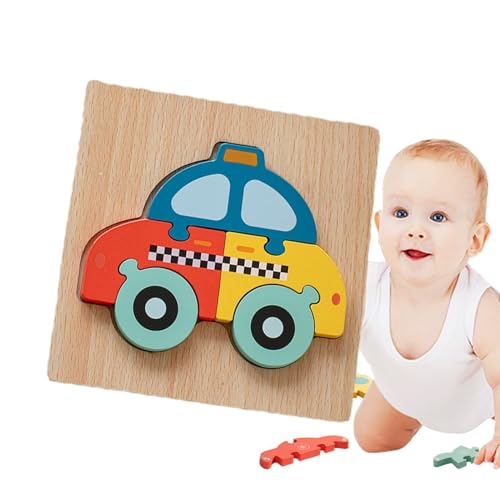 Yhsioaklo -Holzpuzzles, Kleinkindpuzzles im Alter von 1–3 Jahren - 3D-Puzzles aus Holz für Kinder,-Spielzeug für 1 2 3 alte Mädchen und, Weihnachts- und Geburtstagsgeschenke, Lernspielzeug von Yhsioaklo