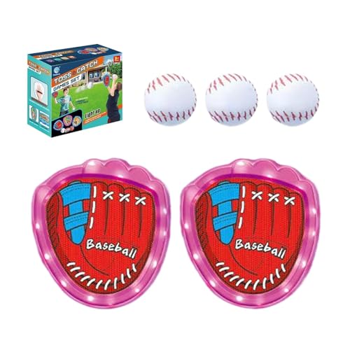 Yhsioaklo Paddelspiel Werfen und Fangen, Catch Ball Spielset – Ball Catch Games Paddel – Wurfball-Sportspiel, Wurfball-Spielset, Wurf- und Fangball-Spielset, Outdoor-Spielzeug von Yhsioaklo