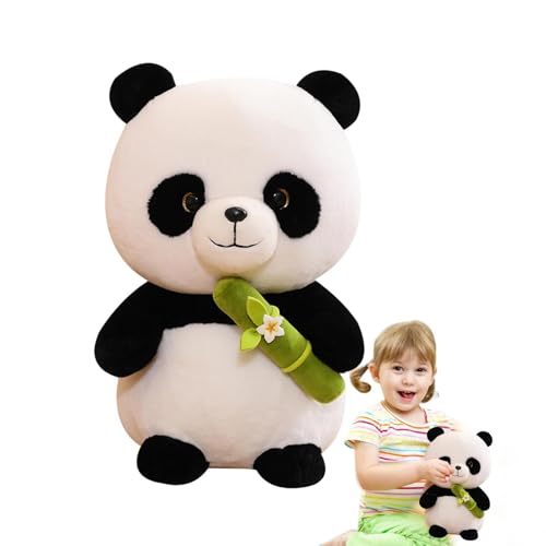 Yhsioaklo Panda-Plüschtiere | Halten Bambus-Panda-Babys Stofftier,Plüsch-Panda-Kuscheltiere, Panda-Bär-Plüsch, Realistischer Handgefertigter Plüsch-Panda, Lebendiger Panda-Plüsch Für Kinder von Yhsioaklo