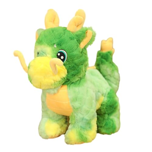 Yhsioaklo Plüschdrache des neuen Jahres, Maskottchen Drache des chinesischen Neujahrs, Drachenpuppe aus Plüsch, Glückspuppe, aus Plüsch, niedlich, 28 cm, Spielzeug von Yhsioaklo