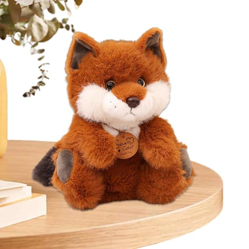 Yhsioaklo Plüschtier Fuchs, Plüschtier Fuchs | Weiches Puppenspielzeug – Kissen zum Kuscheln für die Dekoration des Hauses, Kuscheltiere für und Erwachsene von Yhsioaklo