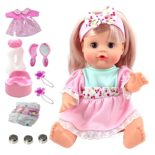 Yhsioaklo Still-Set | realistisches Trinken und Pipipi, 30,5 cm (12 Zoll) mit Sound | Entwicklungsspielzeug für Kindergarten, Party, Spielplatz, von Yhsioaklo