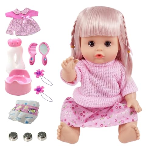 Yhsioaklo Still-Set | realistisches Trinken und Pipipi, 30,5 cm (12 Zoll) mit Sound | Entwicklungsspielzeug für Kindergarten, Party, Spielplatz, von Yhsioaklo