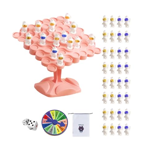 Yhsioaklo Swing Stack Balance Spiel, Astronauten Balance-Baumzählung | Gesellschaftsspiel Astronaut Balance Tree, Gesellschaftsspiel für zwei Spieler, Mathematisches Spielzeug für von Yhsioaklo