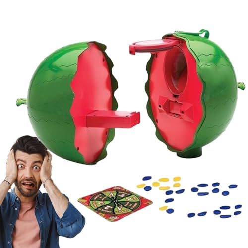 Yhsioaklo Wassermelonen-Smash-Spiel, Wassermelonenspielzeug – Wassermelonenspielzeug für | Familientreffen und interaktives Partyspiel, pädagogisches Zubehör für Wassermelonen-Partys für Partyspiele von Yhsioaklo