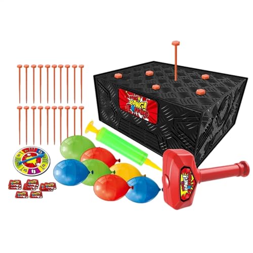 Yhsioaklo Whack Ballonbox | Brettspiele für Desktop Balloon Box Games | Interaktive und pädagogische Ballonspiele für Geburtstagsfeiern, und Mädchen, Familientreffen von Yhsioaklo