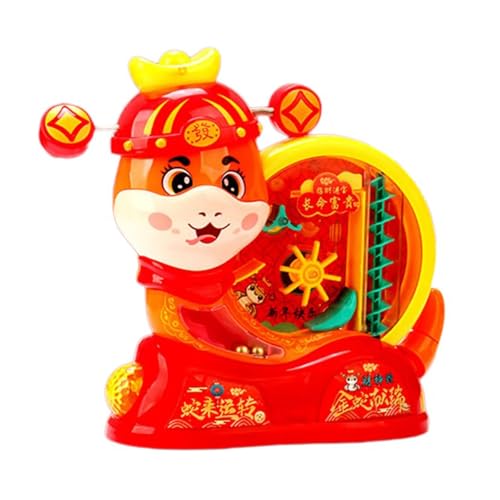 YiNLuax Festival Snake Year Realth God Toy Rotierendes Musikspielzeug Mit Licht Und Musik Für Kinder Für Chinesische Neujahrsgeschenk Für Kinder von YiNLuax