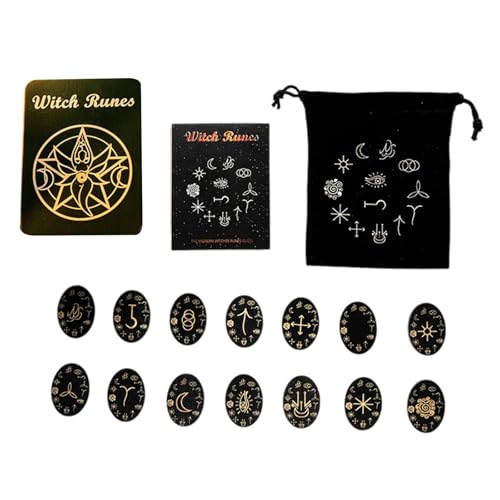 YiNLuax Hexe Decors Witch Home Decors Set Meditations Holzsteine Set Holzsteine Gravierter Runenstein YiNLuax Hexe Decors Witch Home Decors Set Meditations Holzsteine Set Holzsteine Gravierter Runenstein von YiNLuax