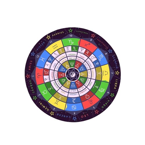 YiNLuax Konstellationen Astrologie Pendel Mat Tarots Gummi Tischdecke Schreibtisch Dekoration Tarots Kartenpolster Pendel Zeremonie Matte YiNLuax Konstellationen Astrologie Pendel Mat Tarots Gummi Tischdecke Schreibtisch Dekoration Tarots Kartenpolster Pendel Zeremonie Matte von YiNLuax