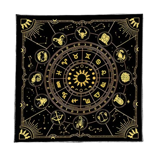 YiNLuax Konstellationen Tarots Tischdecke Gotteskarten Tisch Wandteppich Astrologie Hexerei Deck Stoffdekoration YiNLuax Konstellationen Tarots Tischdecke Gotteskarten Tisch Wandteppich Astrologie Hexerei Deck Stoffdekoration von YiNLuax