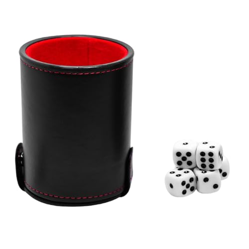 YiNLuax PU Leather Dices Cups Dices Shake Container Flanell Futter Dices Cup Dices Box Brettspiel Requisiten Für Unterhaltung Dices Holder Cup YiNLuax PU Leather Dices Cups Dices Shake Container Flanell Futter Dices Cup Dices Box Brettspiel Requisiten Für Unterhaltung Dices Holder Cup von YiNLuax