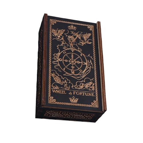 YiNLuax Push Pull Tarot Card Box Astrologie Schmuckstücke Box Holz Tarot Karten Aufbewahrungsfall Für Vermögen Erzählen Hexendekoration YiNLuax Push Pull Tarot Card Box Astrologie Schmuckstücke Box Holz Tarot Karten Aufbewahrungsfall Für Vermögen Erzählen Hexendekoration von YiNLuax