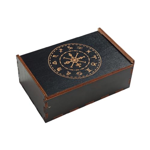 YiNLuax Spiel Tarotkarten Box Storage Box Holz Tarotkarten Aufbewahrungsbehälter Für Glücksbekenntnis Hexen Holzfall Mehrzweckhalter YiNLuax Spiel Tarotkarten Box Storage Box Holz Tarotkarten Aufbewahrungsbehälter Für Glücksbekenntnis Hexen Holzfall Mehrzweckhalter von YiNLuax