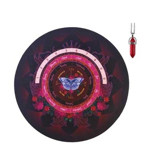 YiNLuax Wahrsagerige Pad Matte Gummi Kristall Wünschelkette Für Tabletop Brettspiel Gummispiele YiNLuax Wahrsagerige Pad Matte Gummi Kristall Wünschelkette Für Tabletop Brettspiel Gummispiele von YiNLuax