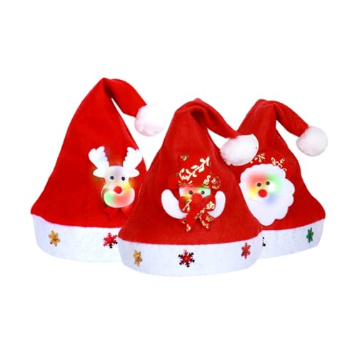 YiNLuax Weihnachten Santa Dekorative LED Santa Festival Urlaub Party Dress Up Unisex Santa Für Erwachsene Kinder von YiNLuax