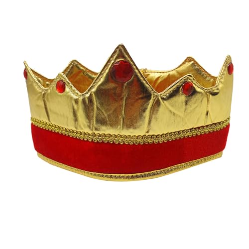 YiQinzcxg Antike Königskrone Gold Prinz Diademe Tiaras Royal King Kostüm Haarschmuck Für Halloween Cosplay Geburtstag Hochzeit von YiQinzcxg