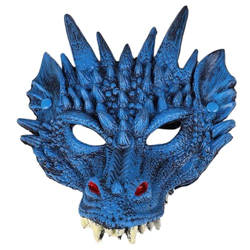 YiQinzcxg Drachenmaske Für Party Maskerade Maske Tiermaske Vollkopfmaske Halloween Maske von YiQinzcxg