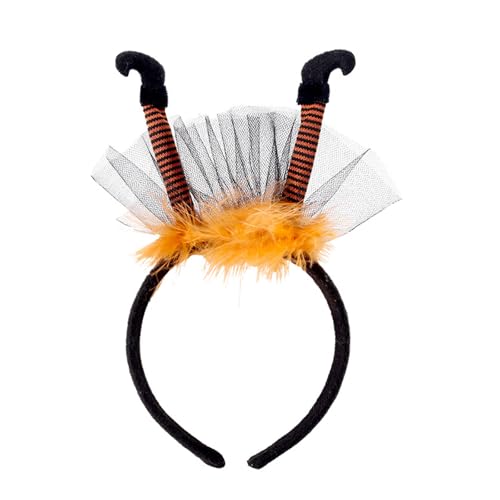 YiQinzcxg Halloween Hexe Stirnband Des Todes Lustige Hexe Beine Haarband Cosplay Kostüm Kopfbedeckung Für Erwachsene Festival Kopfbedeckungen von YiQinzcxg