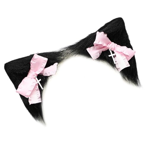 YiQinzcxg Japanische Anime Bowtie Haare Barrettes Katzen Ohrhaarklammer von YiQinzcxg