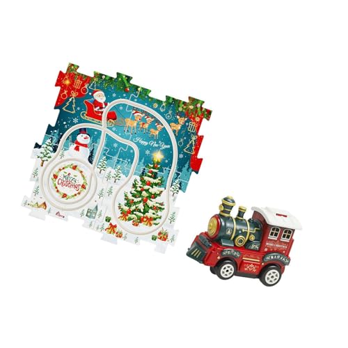 YiQinzcxg Kinder Abenteuer Thema Puzzle Track Set Mit Zug Kreatives Spielen Für Kinder Spielset Pädagogisches Puzzle Spielzeug von YiQinzcxg