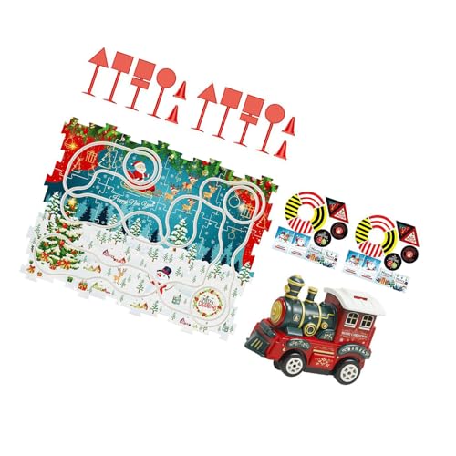 YiQinzcxg Kinder Abenteuer Thema Puzzle Track Set Mit Zug Kreatives Spielen Für Kinder Spielset Pädagogisches Puzzle Spielzeug von YiQinzcxg