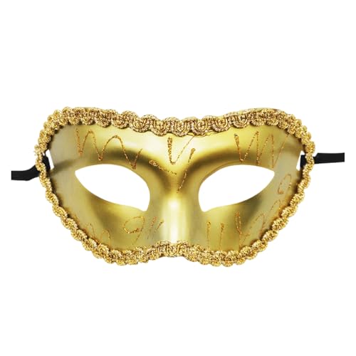 YiQinzcxg Masquerade Maske Halbgesicht Maske Maskerade Augenmaske Halloween Brillen Für Männer Frauen Maskerade Halloween Cosplay Party von YiQinzcxg