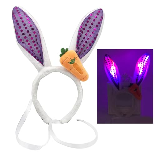 YiQinzcxg RabbitEar Stirnband Rollenspiel Kostüm Hairhoop Party Kopfschmuck Maskeraden Kopfbedeckung Kind Animation Zubehör von YiQinzcxg