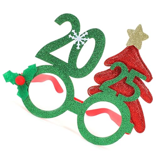 YiQinzcxg Weihnachtsbrillen 2025 Gläser Frames Weihnachtsdekoration Accessoires Party Kostüm Brille Für Weihnachtsfeiern von YiQinzcxg