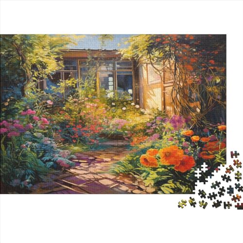Beautiful Garden 1000 Teile Puzzle Für Kinder Und Erwachsene Ab 14 Jahren Colorful Garden Holzpuzzle Familienspaß Denkspiel 1000pcs (75x50cm) von YiWanLiu