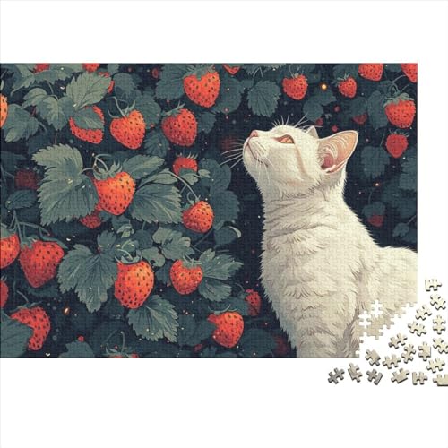 Cat 1000 Teile Puzzle Für Kinder Und Erwachsene Ab 14 Jahren Black Cat Holzpuzzle Familienspaß Denkspiel 1000pcs (75x50cm) von YiWanLiu