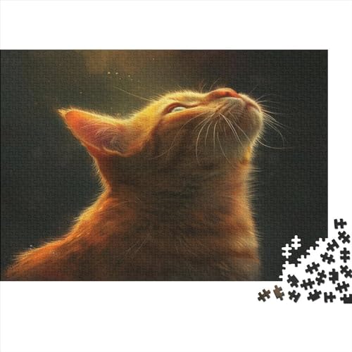 Cat 1000 Teile Puzzle Für Kinder Und Erwachsene Ab 14 Jahren Black Cat Holzpuzzle Familienspaß Lernspiel 1000pcs (75x50cm) von YiWanLiu