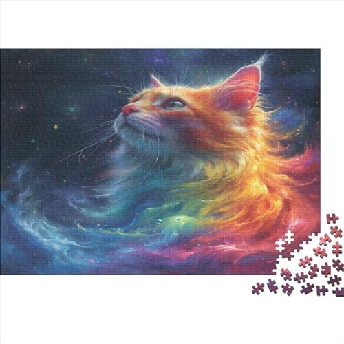 Cat 1000 Teile Puzzle Für Kinder Und Erwachsene Ab 14 Jahren Holzpuzzle Herausfordernd Lernspielzeug 1000pcs (75x50cm) von YiWanLiu