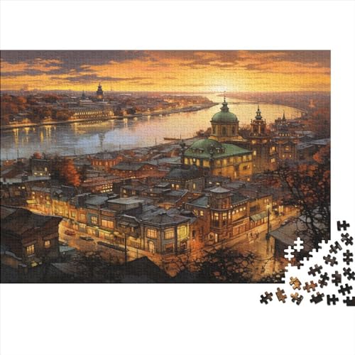 High View City 1000 Teile Puzzle Für Kinder Und Erwachsene Ab 14 Jahren Colorful City Holzpuzzle Familienspaß Denkspiel 1000pcs (75x50cm) von YiWanLiu