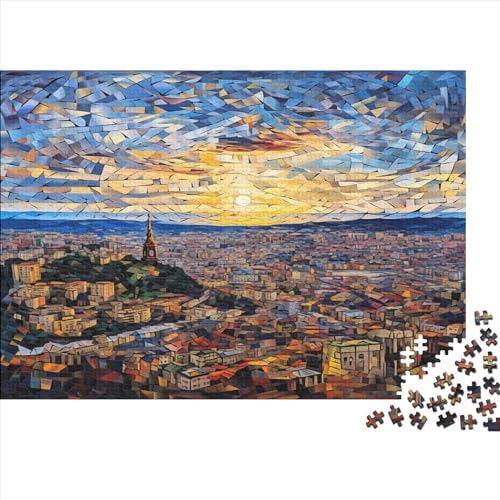 High View City 1000 Teile Puzzle Für Kinder Und Erwachsene Ab 14 Jahren Colorful City Holzpuzzle Familienspaß Denkspiel 1000pcs (75x50cm) von YiWanLiu