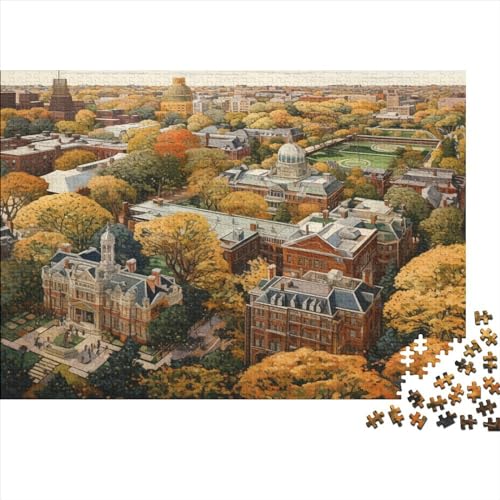 High View City 1000 Teile Puzzle Für Kinder Und Erwachsene Ab 14 Jahren Colorful City Holzpuzzle Familienspaß Denkspiel 1000pcs (75x50cm) von YiWanLiu