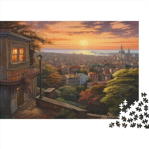 High View City 1000 Teile Puzzle Für Kinder Und Erwachsene Ab 14 Jahren Colorful City Holzpuzzle Herausfordernd Denkspiel 1000pcs (75x50cm) von YiWanLiu