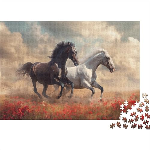 Horse 300 Teile Puzzle Für Erwachsene Holzpuzzle 300pcs (40x28cm) von YiWanLiu