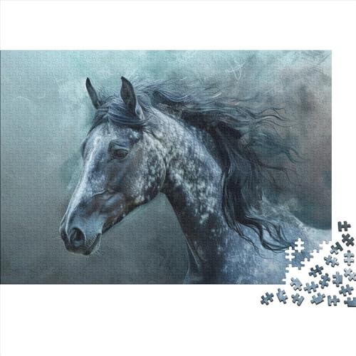 Horse 500 Teile Puzzle Für Erwachsene Holzpuzzle 500pcs (52x38cm) von YiWanLiu