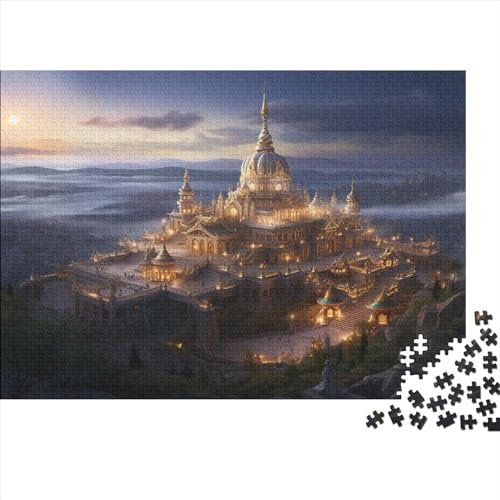 Medieval Castle 1000 Teile Puzzle Für Kinder Und Erwachsene Ab 14 Jahren Majestic Castle Holzpuzzle Familienspaß Denkspiel 1000pcs (75x50cm) von YiWanLiu