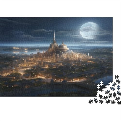 Medieval Castle 300 Teile Puzzle Für Kinder Und Erwachsene Ab 14 Jahren Majestic Castle Holzpuzzle Herausfordernd Lernspielzeug 300pcs (40x28cm) von YiWanLiu