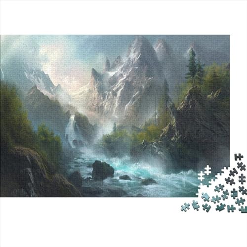 Mountain Castle 1000 Teile Puzzle Für Kinder Und Erwachsene Ab 14 Jahren Secluded Ancient Holzpuzzle Familienspaß Denkspiel 1000pcs (75x50cm) von YiWanLiu