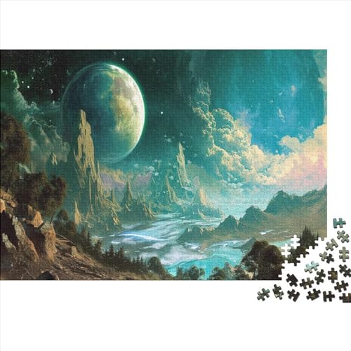 Mountain Castle 1000 Teile Puzzle Für Kinder Und Erwachsene Ab 14 Jahren Secluded Ancient Holzpuzzle Herausfordernd Denkspiel 1000pcs (75x50cm) von YiWanLiu