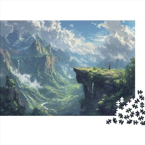 Mountain Castle 1000 Teile Puzzle Für Kinder Und Erwachsene Ab 14 Jahren Secluded Ancient Holzpuzzle Herausfordernd Lernspielzeug 1000pcs (75x50cm) von YiWanLiu